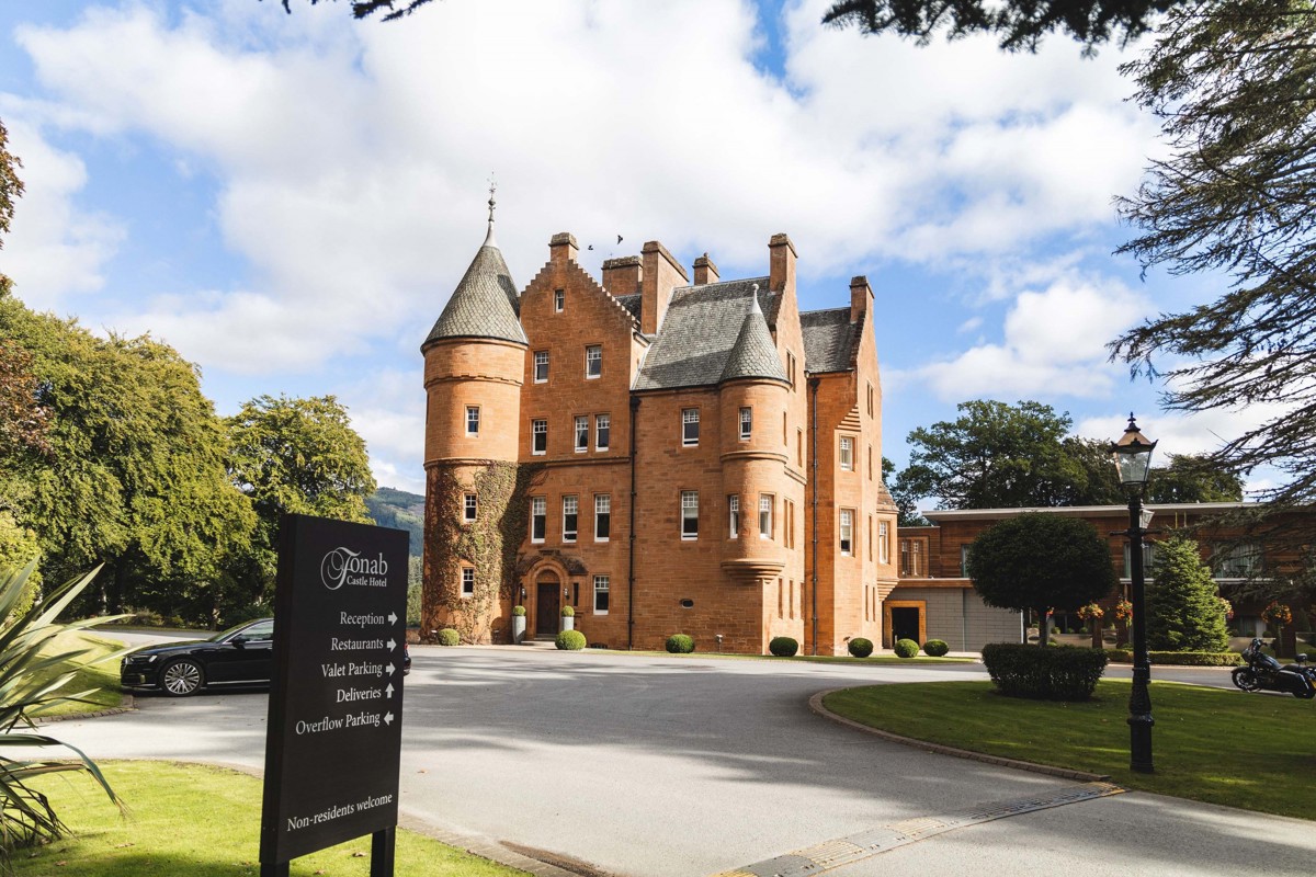 Fonab Castle Hotel, dog-friendly hotel in Scottish Highlands