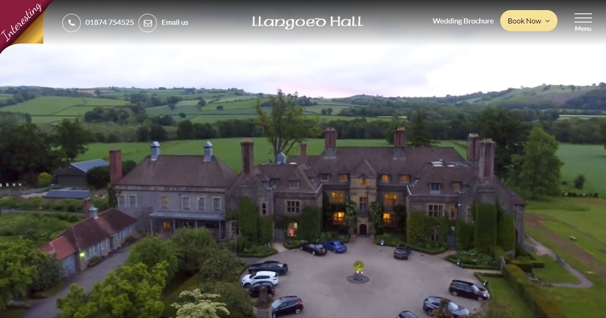 Llangoed Hall, dog-friendly hotel in Wales