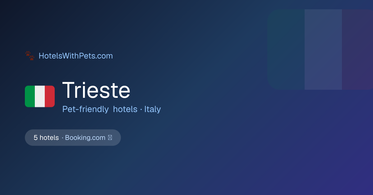 NH Trieste, dog-friendly hotel in Trieste