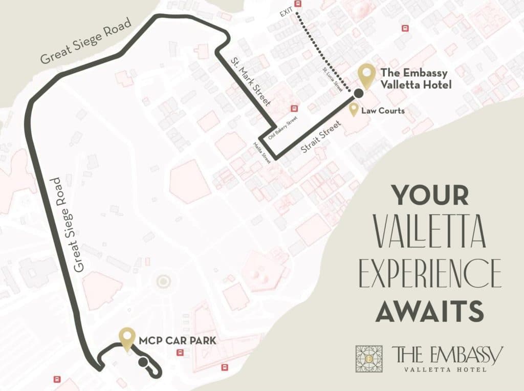 The Embassy Valletta Hotel, dog-friendly hotel in Malta